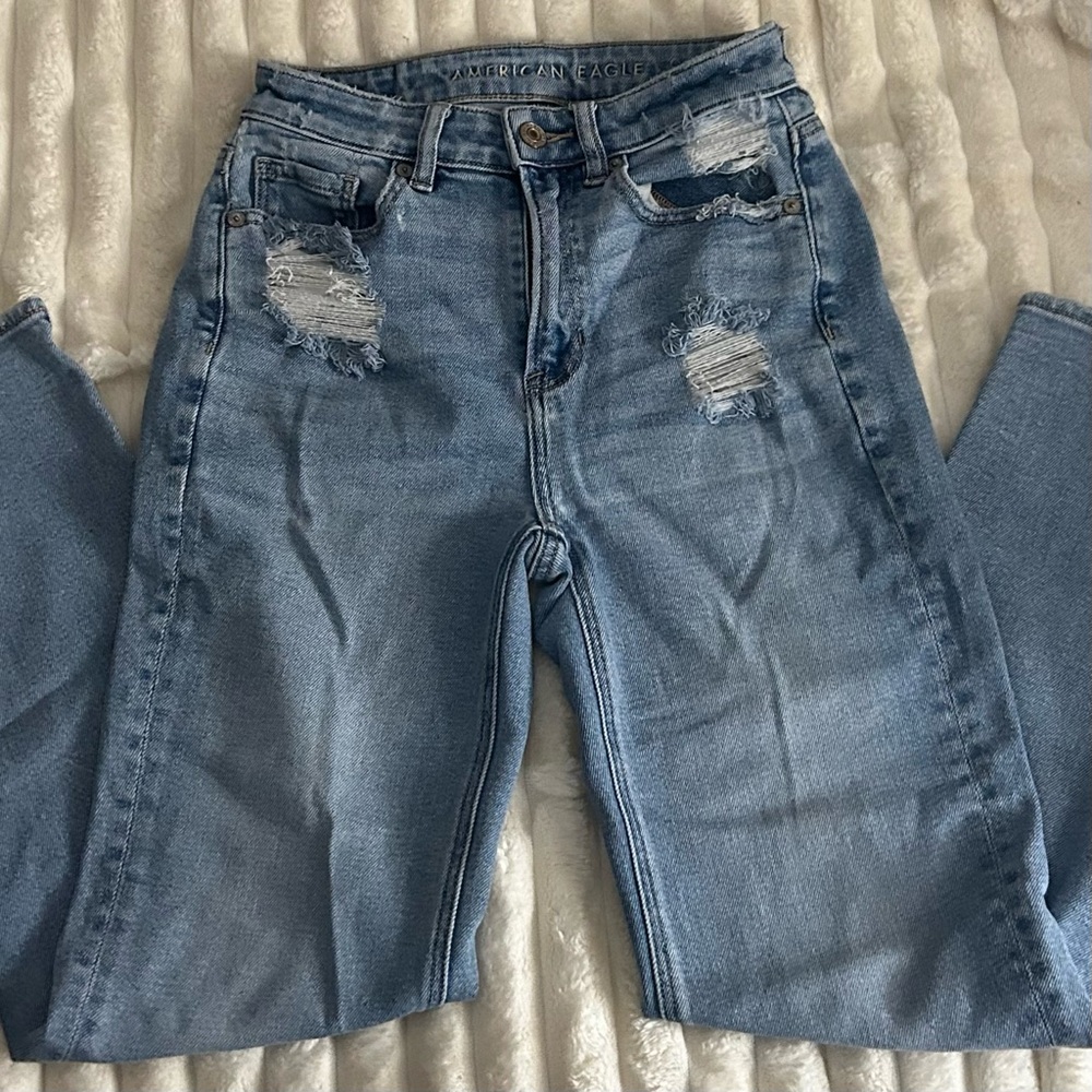 American Eagle Outfitters High Rise Blue Jeans